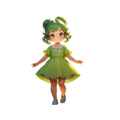 Little girl Green tea