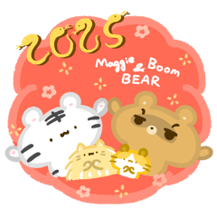 Maggie&Boom Bear- Happy Snake Year