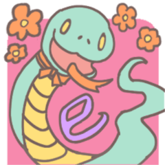 Winter with the snake sticker