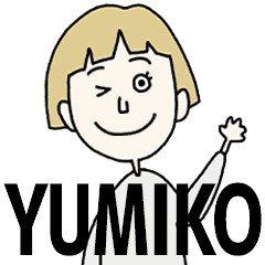 YUMIKO's BLONDE BOB hair MOVE STICKER!!