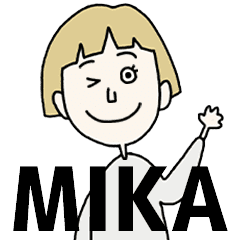MIKA's BLONDE BOB hair MOVE STICKER!!
