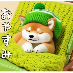 Sleeping Shiba Inu