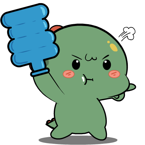 Green Dino 8 : Effect stickers