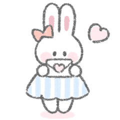 The fluffy bunny sticker 45