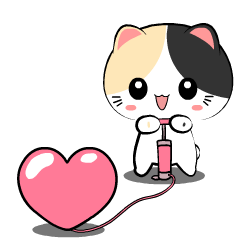 Lovely Calico Cat 5 : Animated Stickers