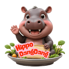 Cute message from Hippo DangDang