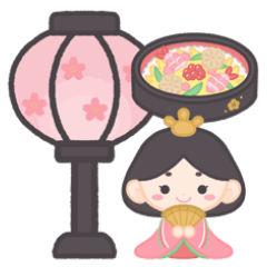 Hinamatsuri! Fluffy stamp deco