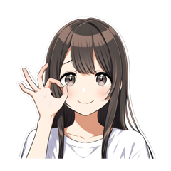 しゃべらない女の子 - LINE スタンプ | LINE STORE