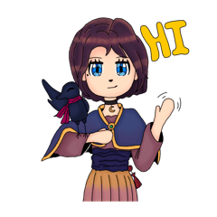 Erowen and her Raven Zephyra