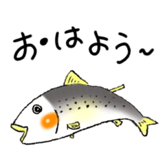 Fish sticker usable every day