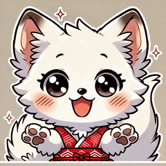 Mochiko, the Fluffy White Fox!