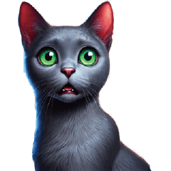 Charming Russian Blue Stickers 2