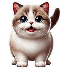 Adorable Munchkin Cat Stickers 2