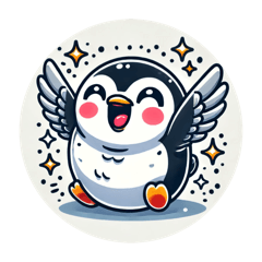 Cute penguin expressions
