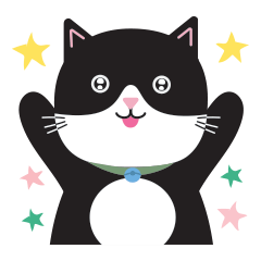 Fun Tuxedo Cat for Daily Messages