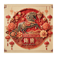 2026 Zodiac Year of the Horse Horse Spri