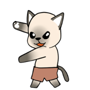 Siamese cat whisper