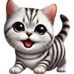 Charming American Shorthair Stickers