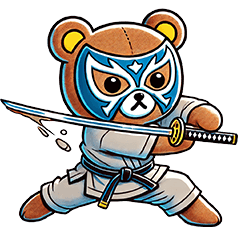 Masked bear sticker vol.2