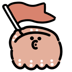 Squid and octopus cheering Sticker