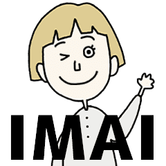 IMAI's BLONDE BOB hair MOVE STICKER!!