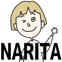 NARITA's BLONDE BOB hair MOVE STICKER!!