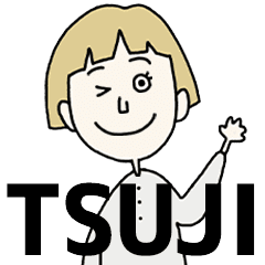 TSUJI's BLONDE BOB hair MOVE STICKER!!
