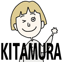 KITAMURA's BLONDE BOB hair MOVE STICKER!
