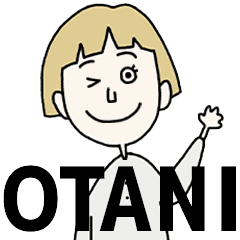 OTANI's BLONDE BOB hair MOVE STICKER!!