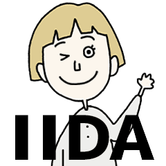 IIDA's BLONDE BOB hair MOVE STICKER!!