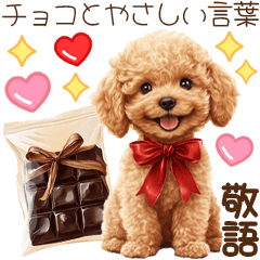 Kind words from a poodle and a chocolate