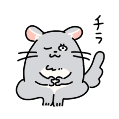 Animal stamps chinchilla