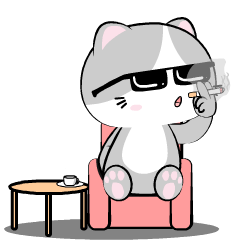 Baby Grey Cat 6 : Effect stickers