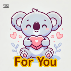 Koala Valentine Love