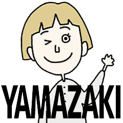 YAMAZAKI's BLONDE BOB hair MOVE STICKER!