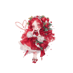 Cute strawberry fairy