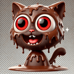 Trending! Crazy Choco Cat Stickers