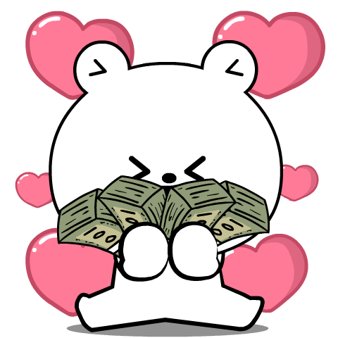 Weird White Bear : Pop-up stickers