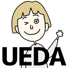 UEDA's BLONDE BOB hair MOVE STICKER!!