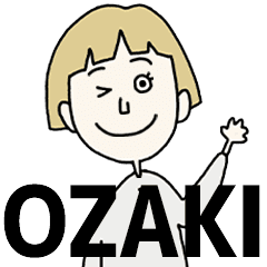 OZAKI's BLONDE BOB hair MOVE STICKER!!
