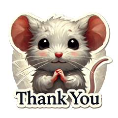 Cute Mouse Stickers - Basic