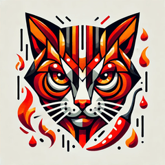 Spicy Cubist Cat