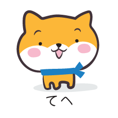 Everyday lighthearted Shiba Inu sticker