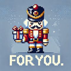 Pixel Nutcracker Stickers Vol.2