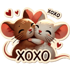 Cute Mouse Stickers - Abbreviation