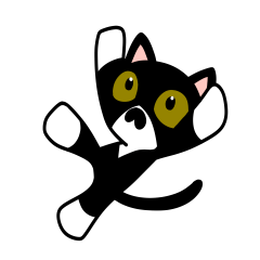 Hachiware whiskered cat Sticker