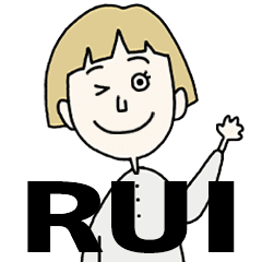RUI's BLONDE BOB hair MOVE STICKER!!