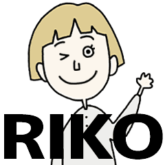 RIKO's BLONDE BOB hair MOVE STICKER!!