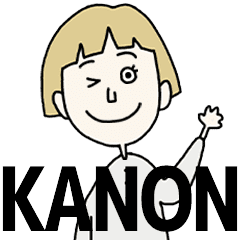 CANON's BLONDE BOB hair MOVE STICKER!!