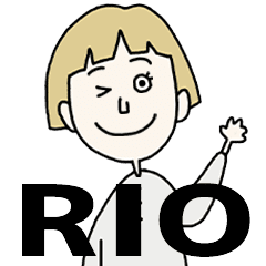 RIO's BLONDE BOB hair MOVE STICKER!!